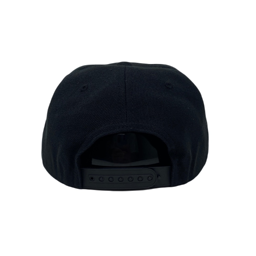 Los Angeles (w/Love) LA Rose Rosa With Love Heart Snapback Hat Cap All Black - Picture 6 of 8